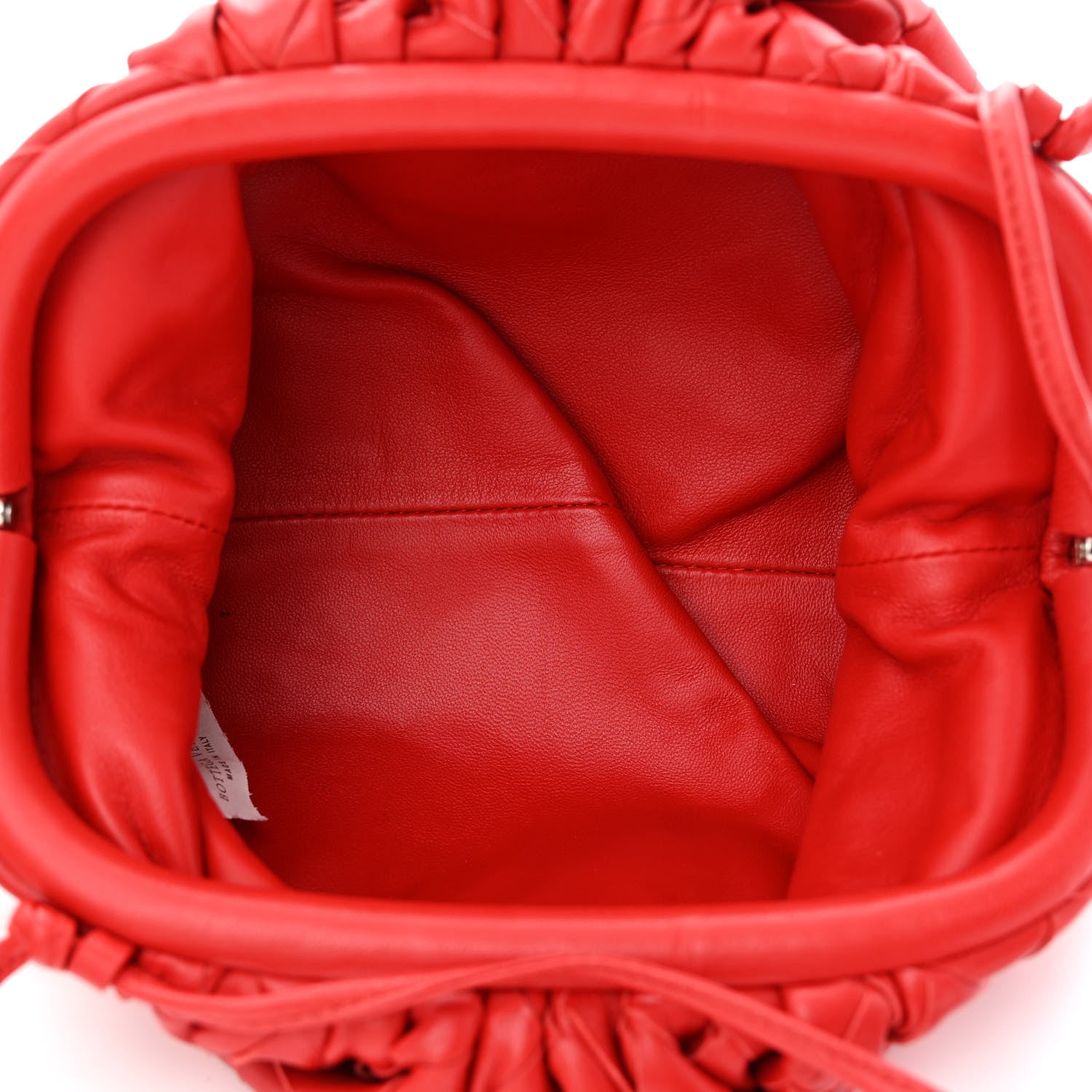 Bottega Veneta Nappa Intrecciato The Mini Pouch Bright Red 5 of 10