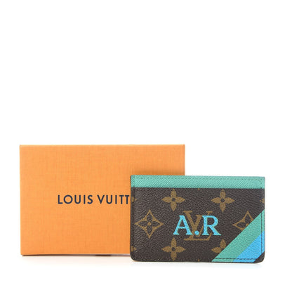 Louis Vuitton Monogram My LV Heritage Card Holder Vert Clair Blue Clair 8 of 8