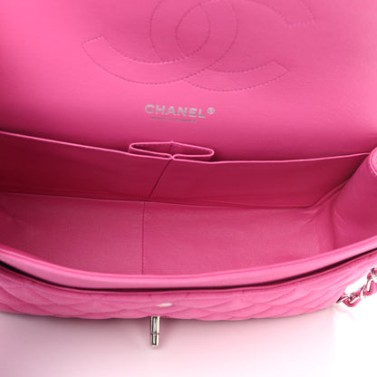 Chanel Iridescent Caviar Quilted Jumbo Double Flap Pink 5 of 14