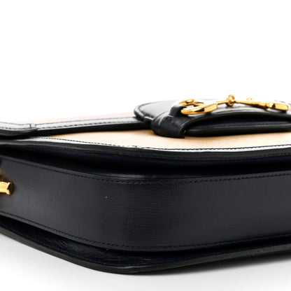Gucci Azalea Calfskin Tri-Color Horsebit 1955 Shoulder Bag New Cherry Red Sun Oil Blue 9 of 11