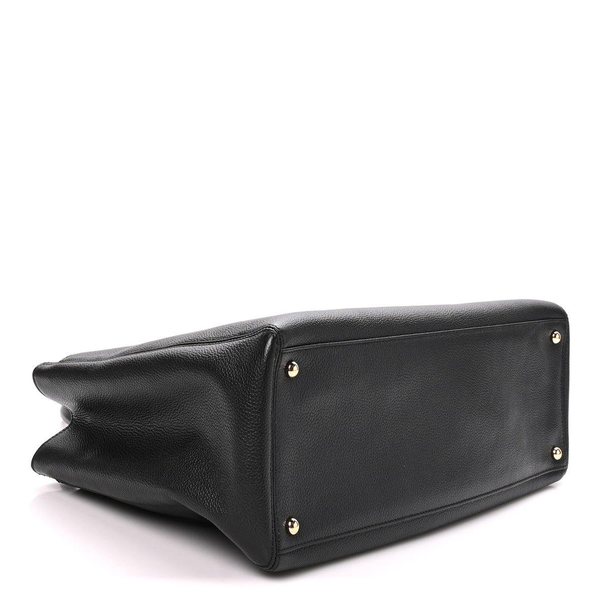 Calfskin Cerf Shopper Tote Black