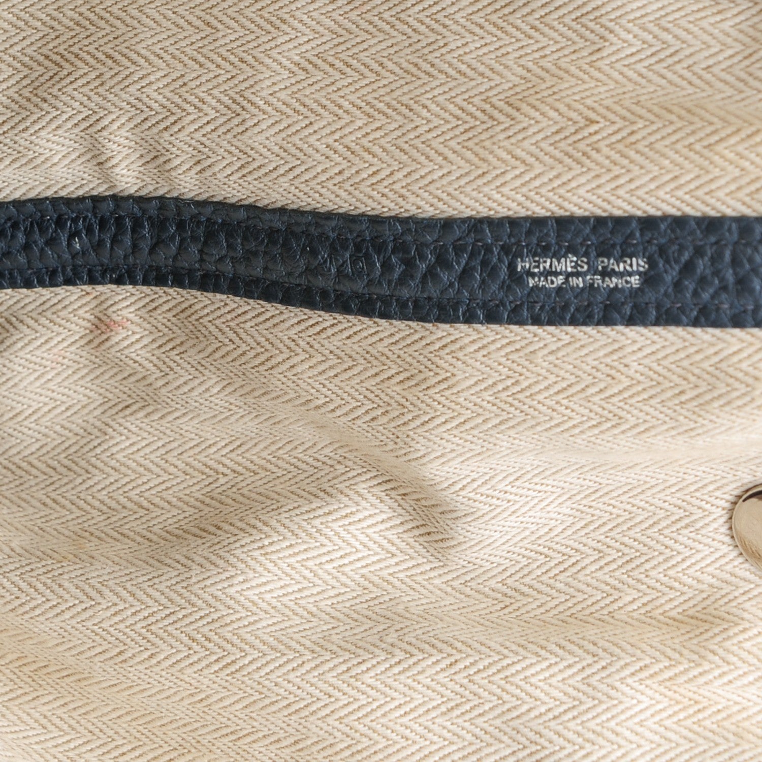 Hermes Negonda Garden Party Tote 36 MM Bleu de Prusse 11 of 12