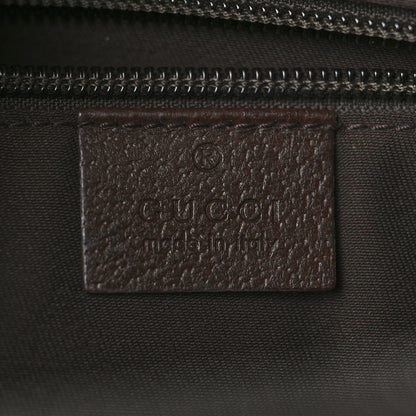 Gucci Monogram Medium Half Moon Hobo Dark Brown 6 of 11