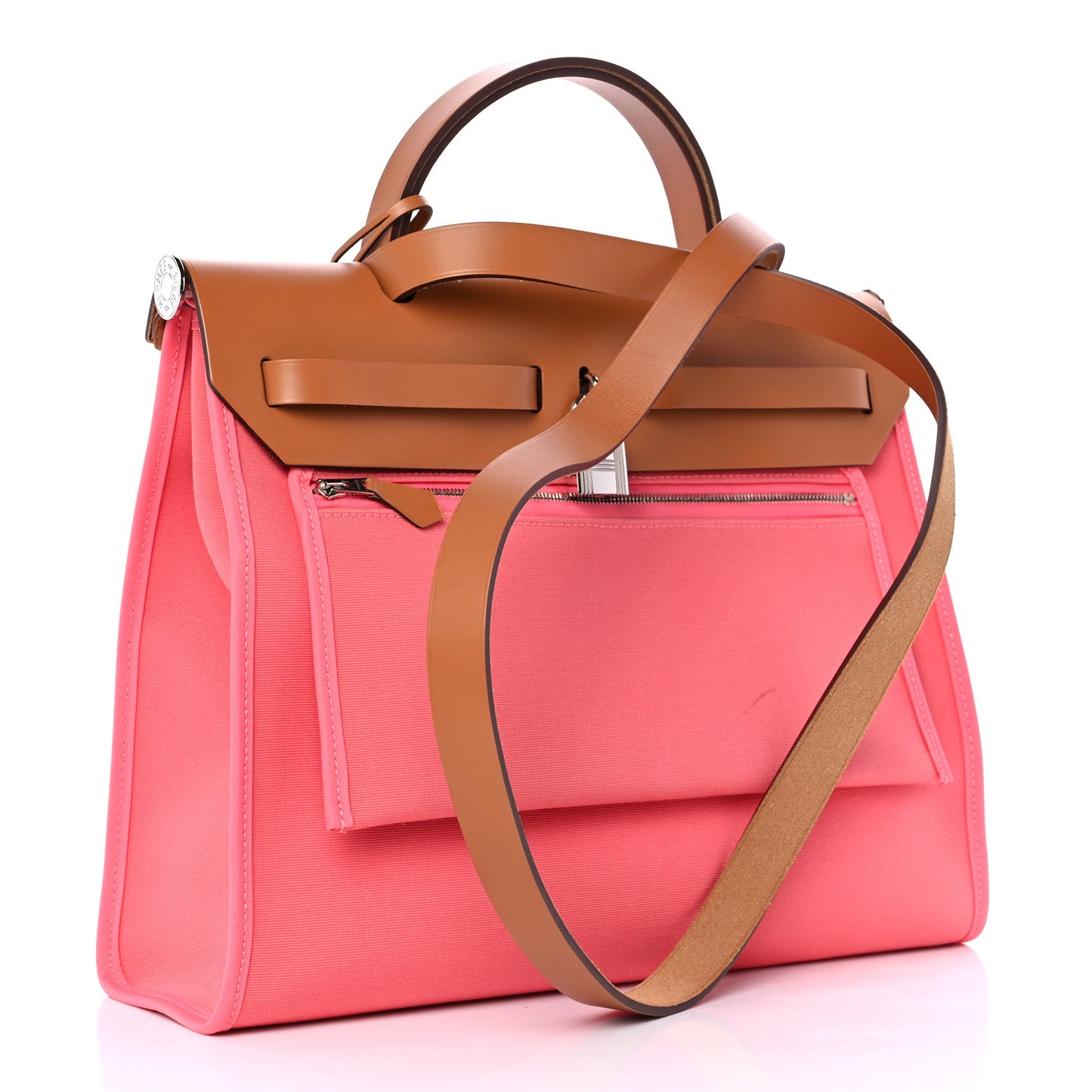 Vache Hunter Toile Herbag Zip 31 PM Rose Azalee Natural