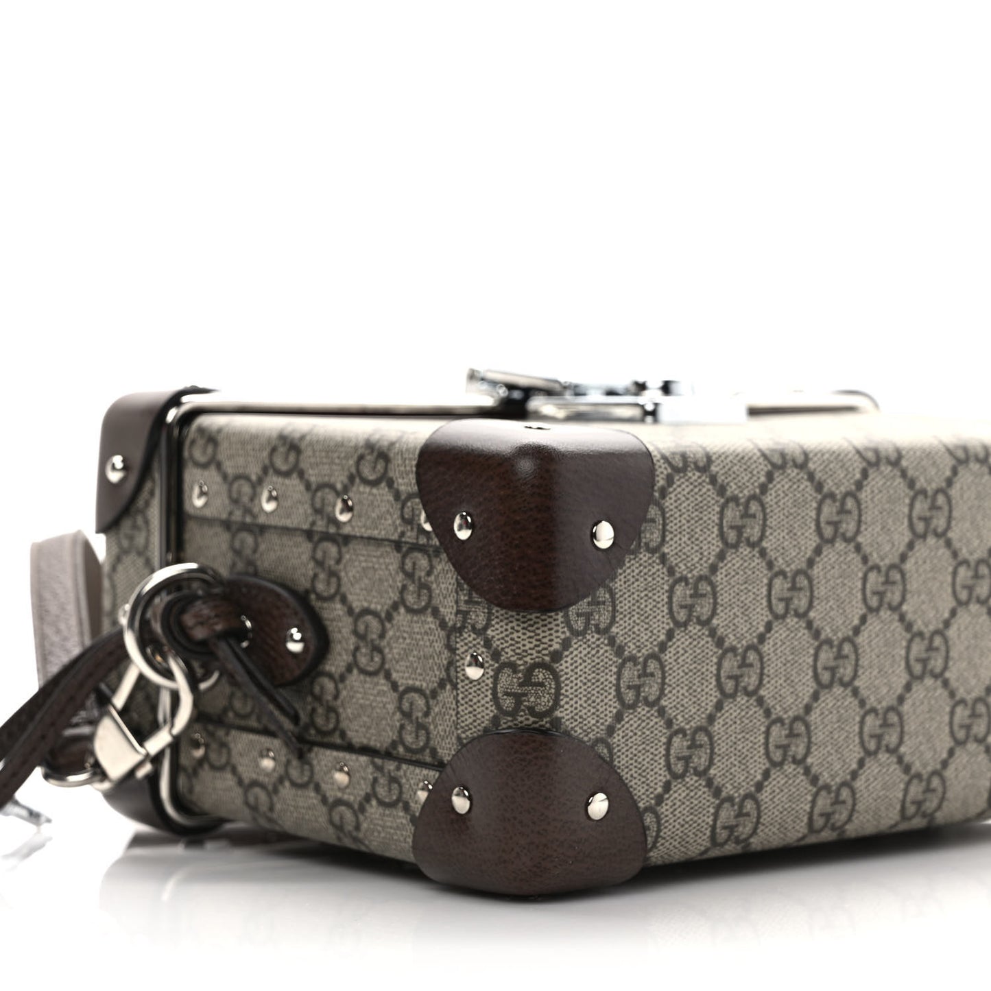 GG Supreme Monogram Globe-Trotter Beauty Case Brown
