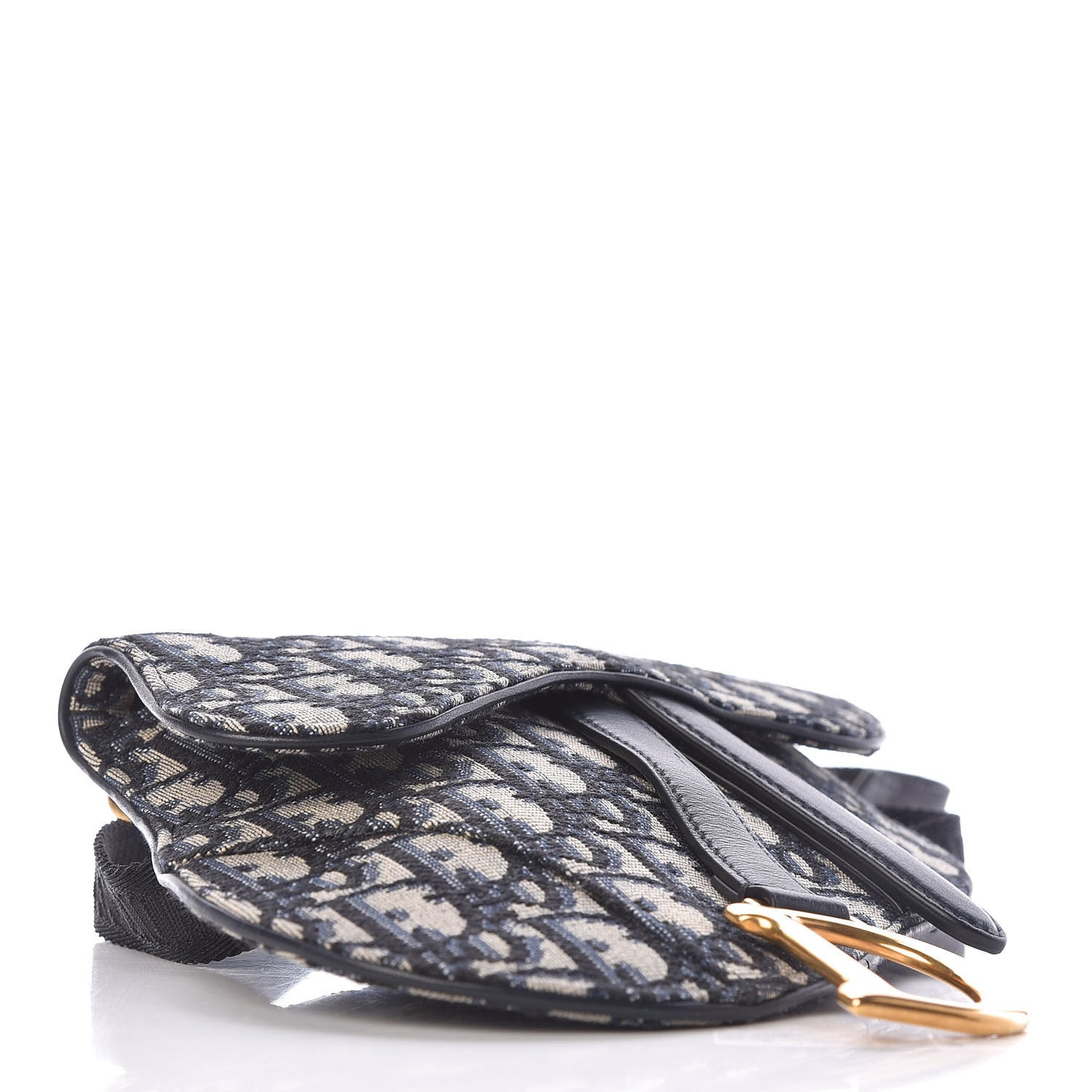 Oblique Saddle Belt Bag Blue
