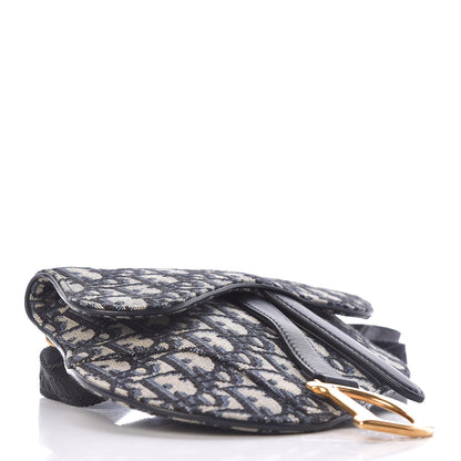 Christian Dior Oblique Saddle Belt Bag Blue 4 of 9