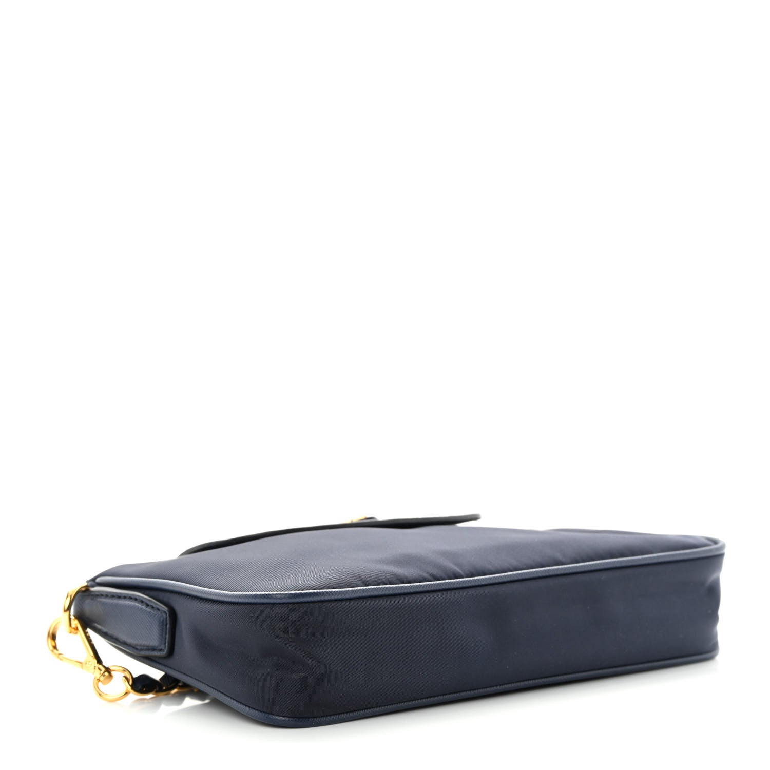 Prada Tessuto Nylon Saffiano Crossbody Bag Bleu 4 of 12