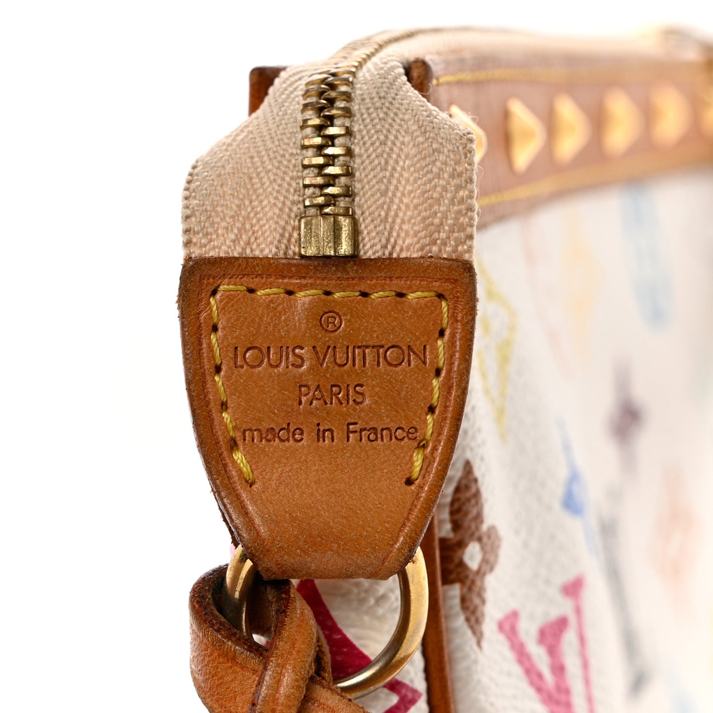 Monogram Multicolor Pochette Accessories White