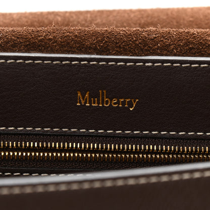 Mulberry Natural Grain Leather Amberley Satchel Chocolate 5 of 13