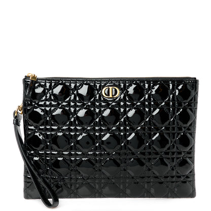 Christian Dior Patent Cannage Large Caro Daily Pouch Black 1 of 10