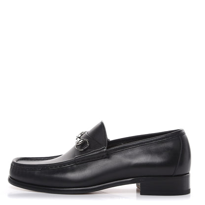 Gucci Calfskin Mens 1953 Horsebit Loafers 9.5 Black 1 of 10