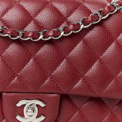 Chanel Caviar Quilted Medium Double Flap Red 9 of 11