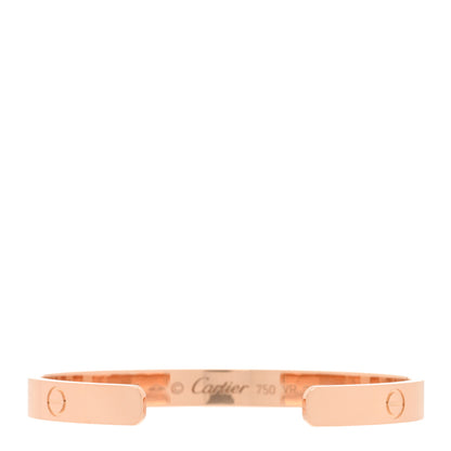 Cartier 18K Pink Gold LOVE Cuff Bracelet 17 2 of 3