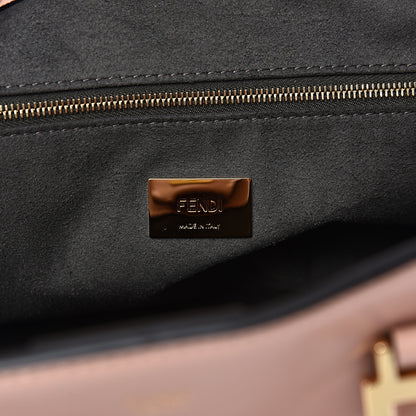 Fendi Vitello Glacier Small FF Tote Rosa Bourbon 5 of 10