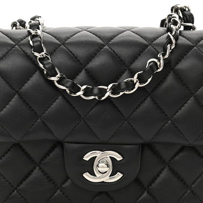 Chanel Lambskin Quilted Mini Square Flap Black 8 of 12