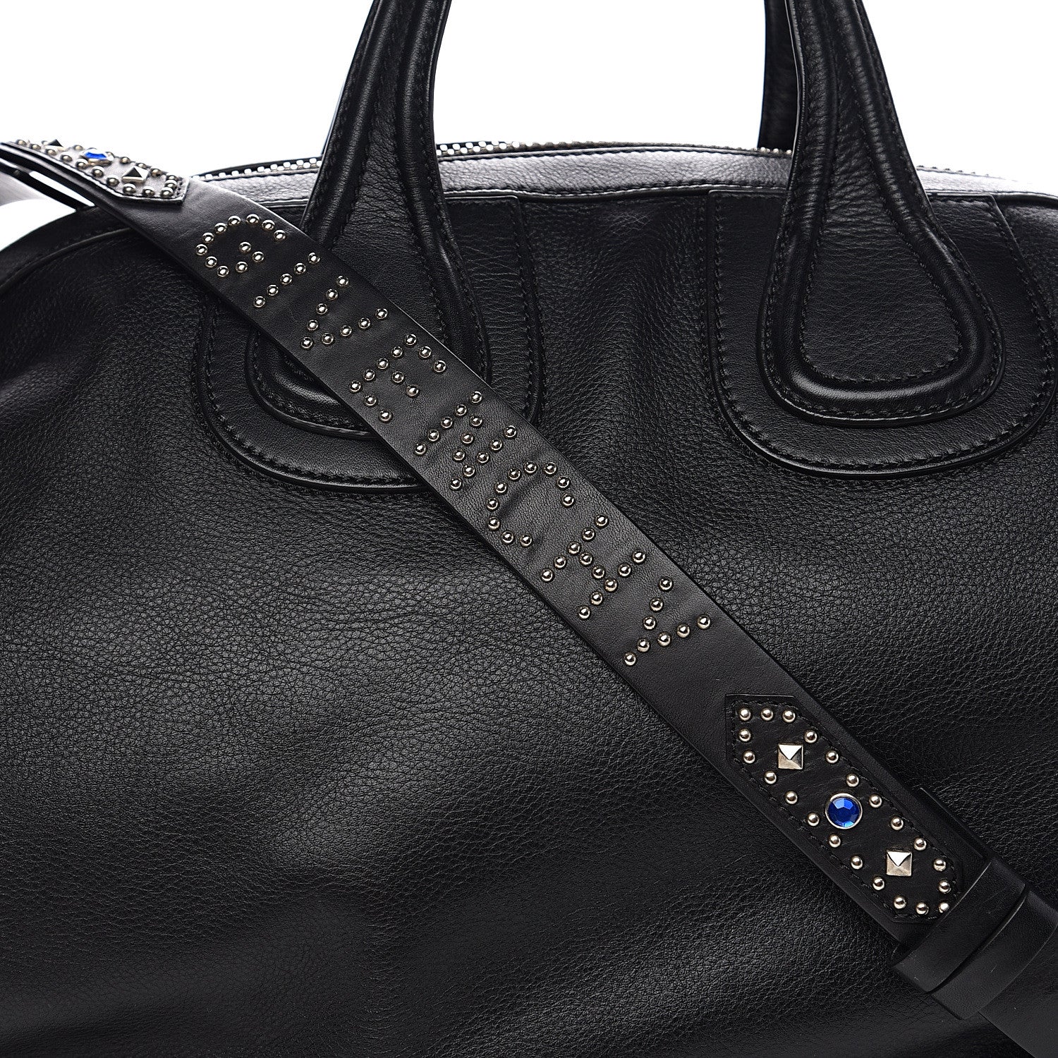 Givenchy Waxed Calfskin Studded Medium Nightingale Black 6 of 8