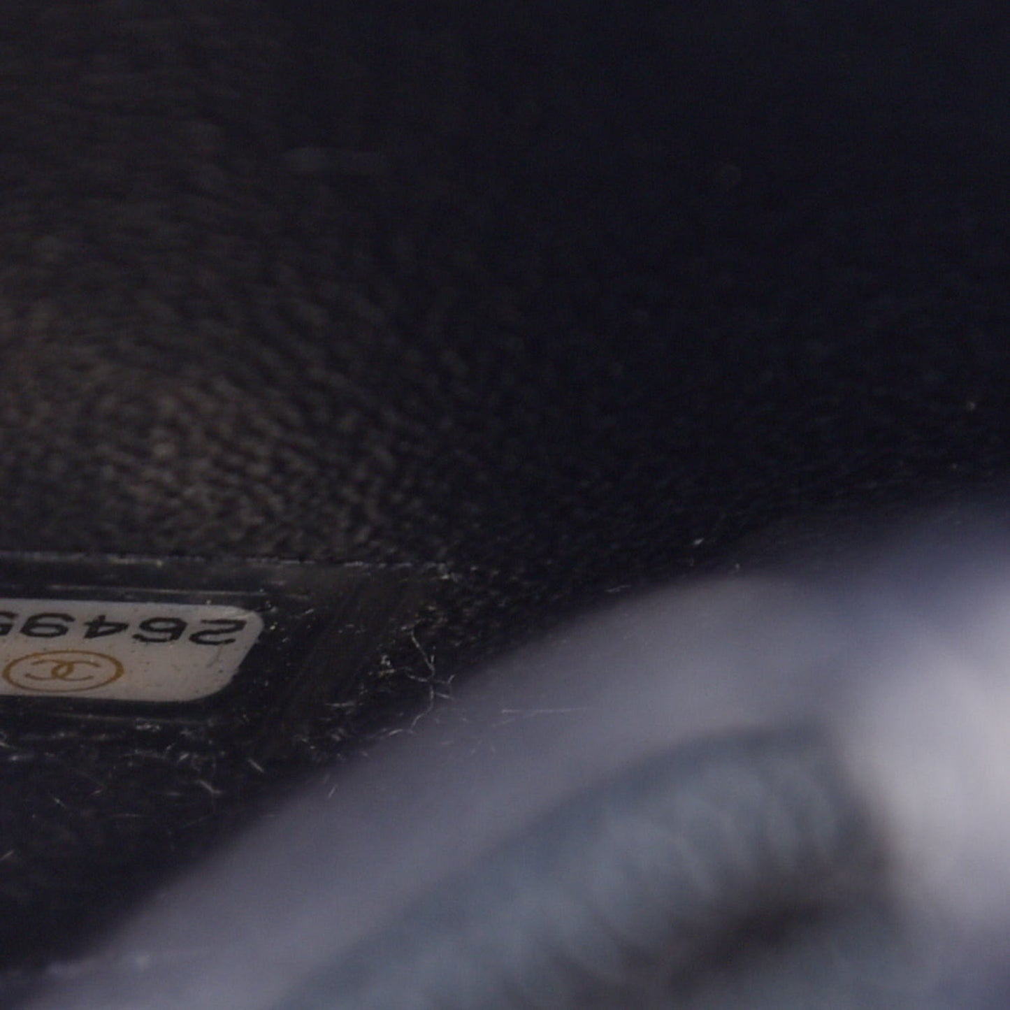 Iridescent Caviar Quilted Medium CC Filigree Vanity Case Dark Turquoise