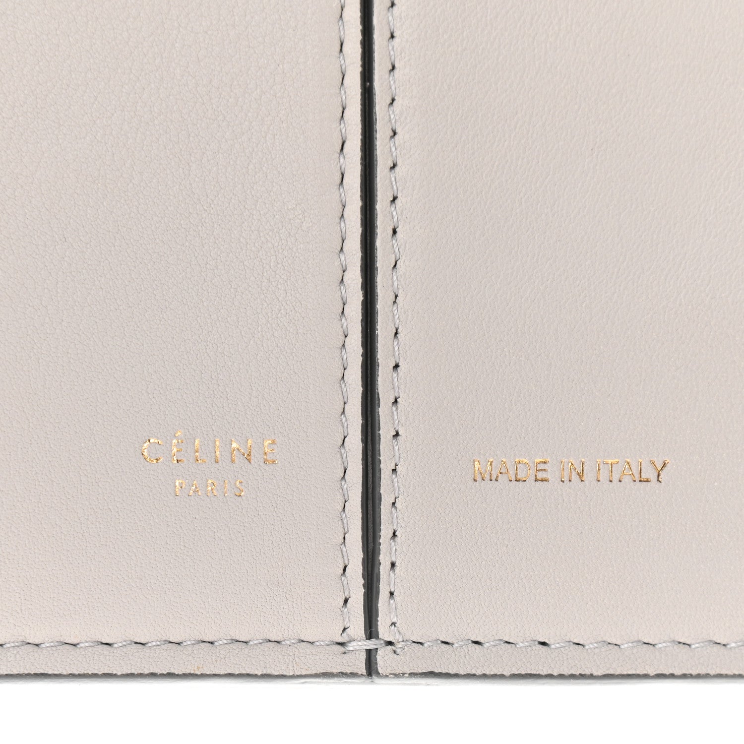 Celine Calfskin Medium Tri-Fold Bag Pearl Grey 5 of 12