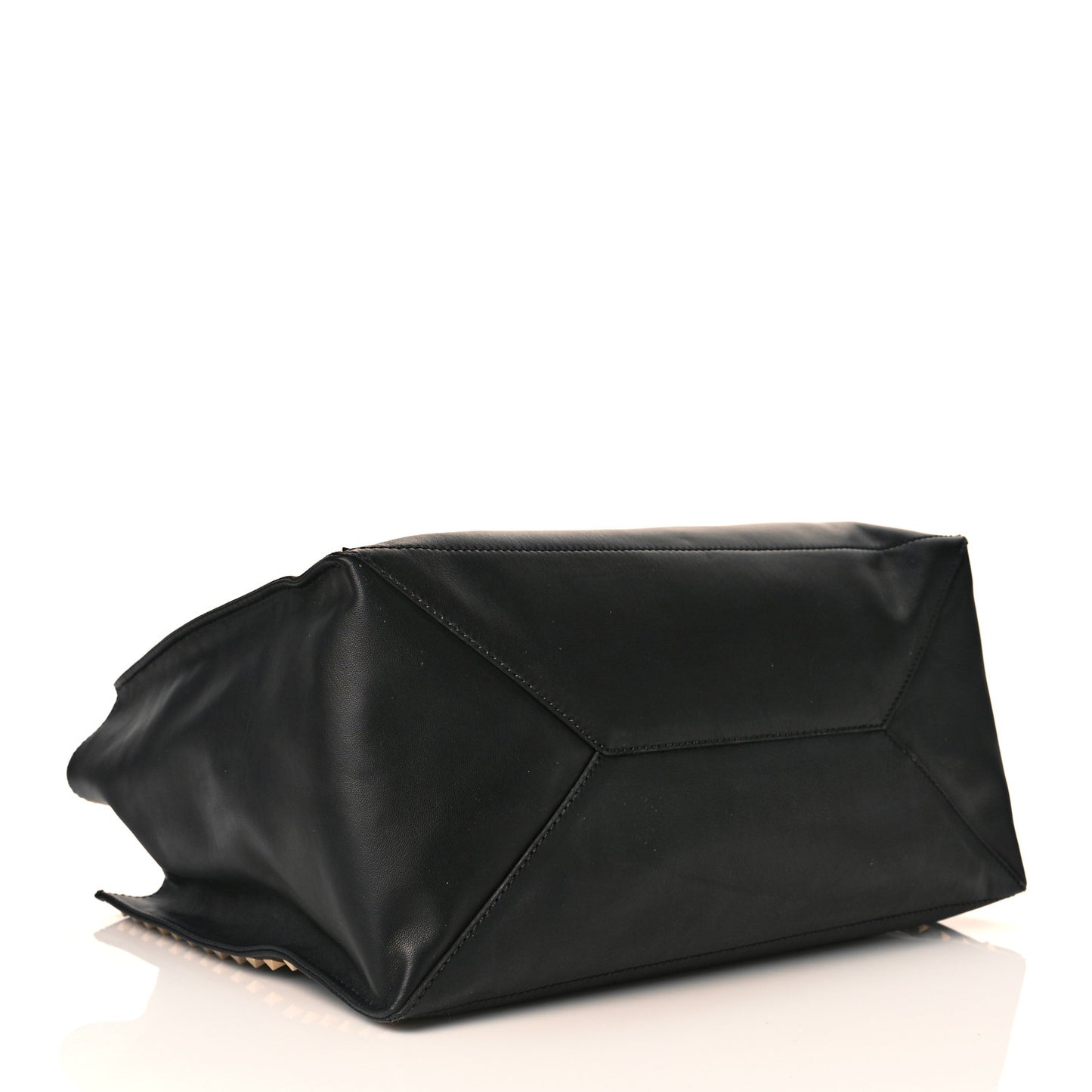 Nappa Medium Rockstud Soft Tote Black
