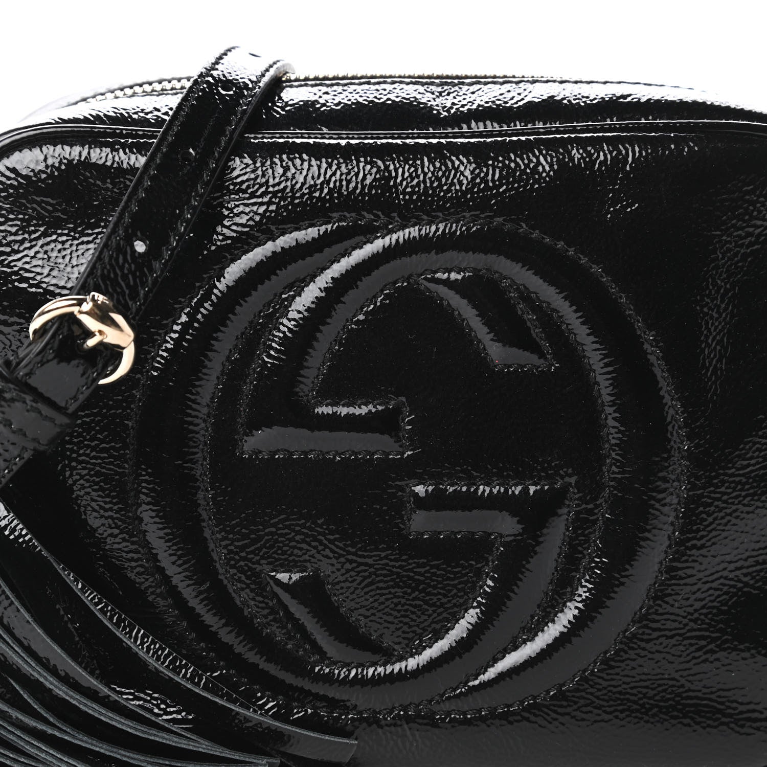 Gucci Soft Patent Small Soho Disco Bag Black 10 of 11