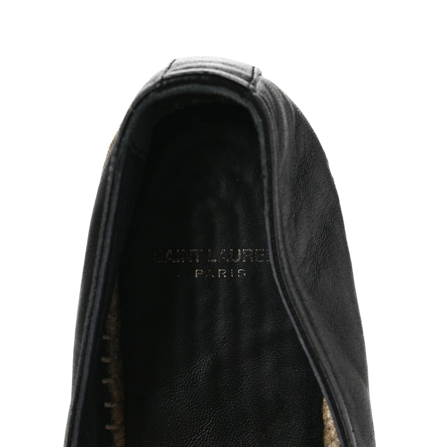 Lambskin Monogram Espadrilles 37.5 Black