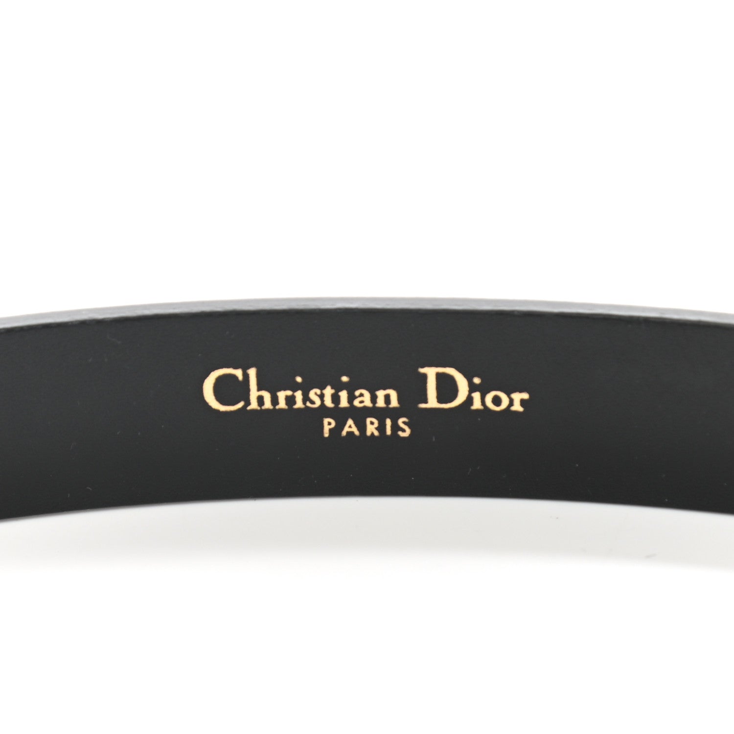 Christian Dior Calfskin Saddle Belt 75 Black 5 of 6
