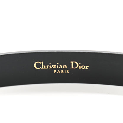 Christian Dior Calfskin Saddle Belt 75 Black 5 of 6