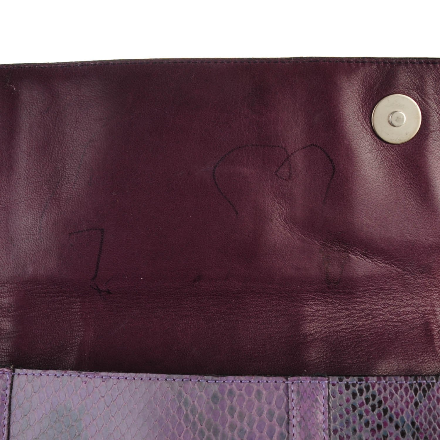 Chanel Iridescent Python Small CC Handbag Purple 6 of 9