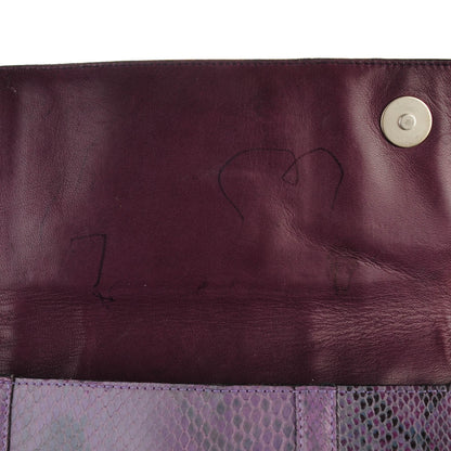 Chanel Iridescent Python Small CC Handbag Purple 6 of 9