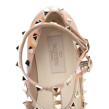 Valentino Garavani Nappa Native Couture 1975 Rockstud Cage Ballerina Flats 36 Mandarin Sorbet 6 of 9