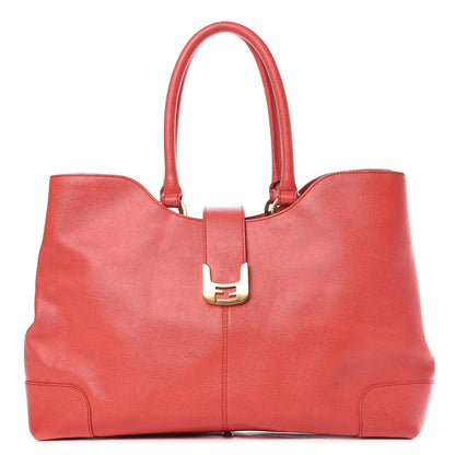 Fendi Vitello Elite Chameleon Shopper Tote Fragola 1 of 16