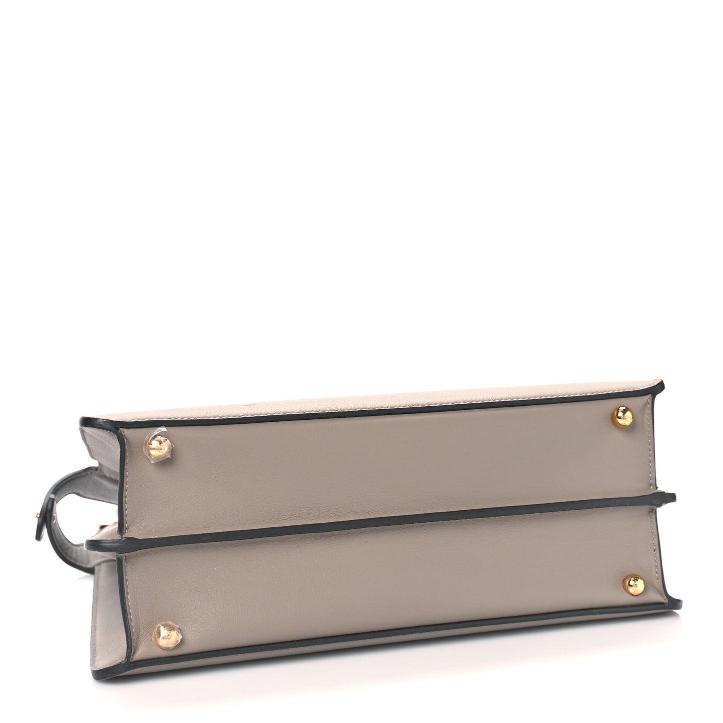 Vitello Seta Shiny Nappa Plexiglass Medium Peekaboo I SEE U Satchel Tortora