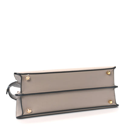 Fendi Vitello Seta Shiny Nappa Plexiglass Medium Peekaboo I SEE U Satchel Tortora 4 of 9