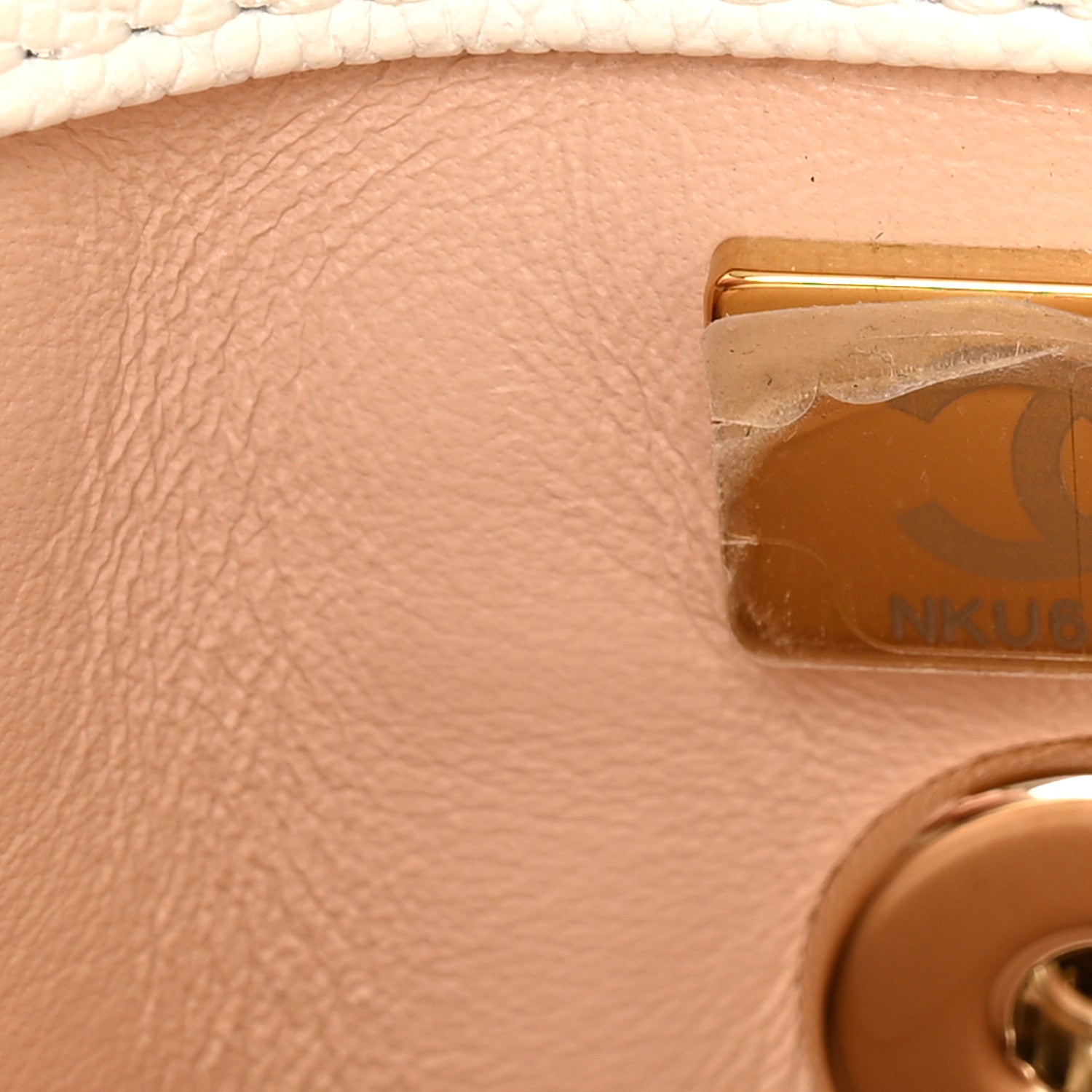 Chanel Caviar Quilted Mini Coco Handle Flap White 7 of 10
