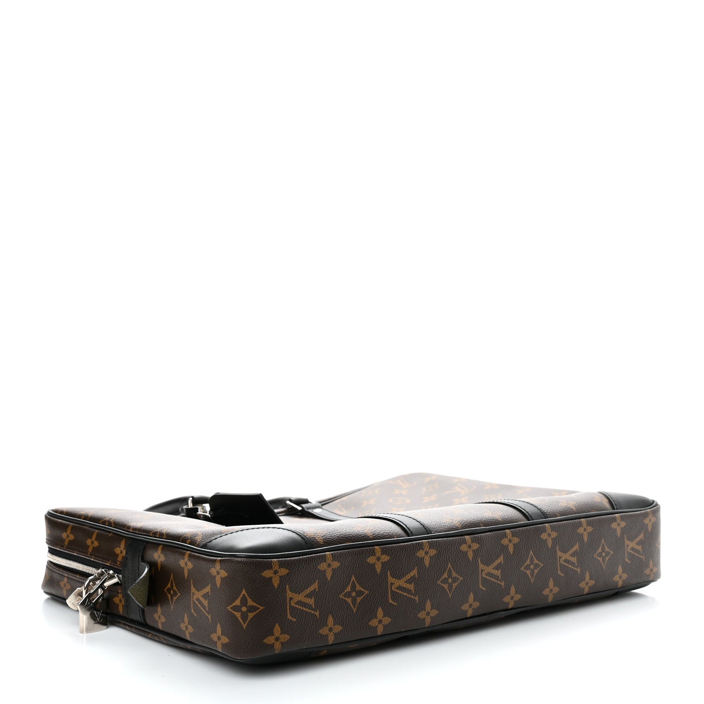 Monogram Macassar Porte Documents Voyage Soft Briefcase