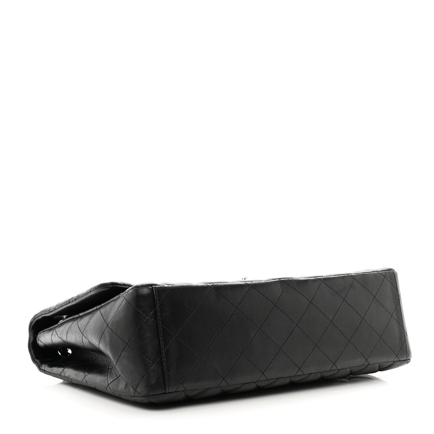 Chanel Lambskin Quilted Maxi Single Flap Black 3 of 12