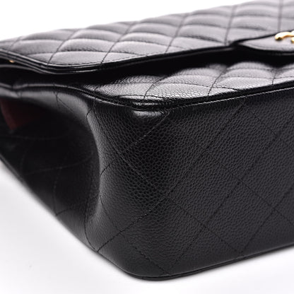 Chanel Caviar Quilted Jumbo Double Flap Black 8 of 11