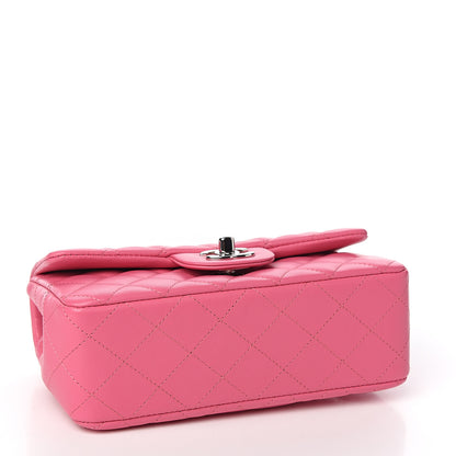 Chanel Lambskin Quilted Mini Rectangular Flap Pink 3 of 10