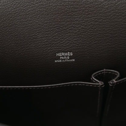 Hermes Taurillon Clemence Jypsiere 28 Chocolate 6 of 11