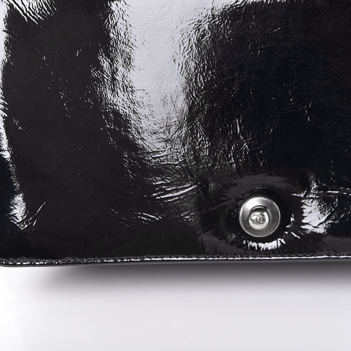 Python Patent Small Boy Flap Black