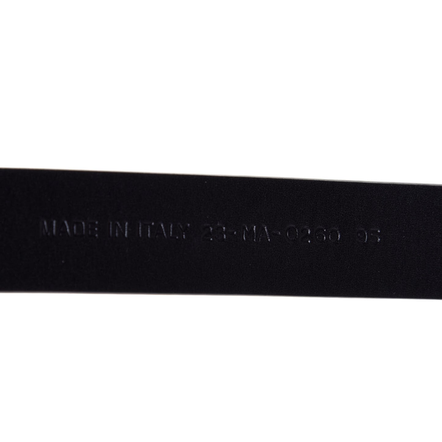 Calfskin Saddle Belt 95 Black