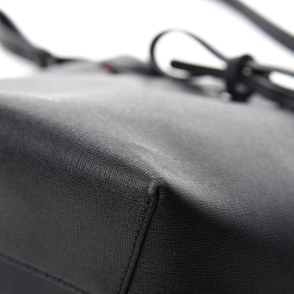 Mansur Gavriel Saffiano Mini Bucket Bag Black Flamma 9 of 19