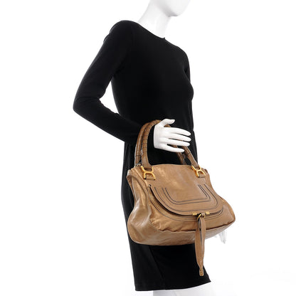 Chloe Metallic Calfskin Medium Marcie Satchel Gold 2 of 20
