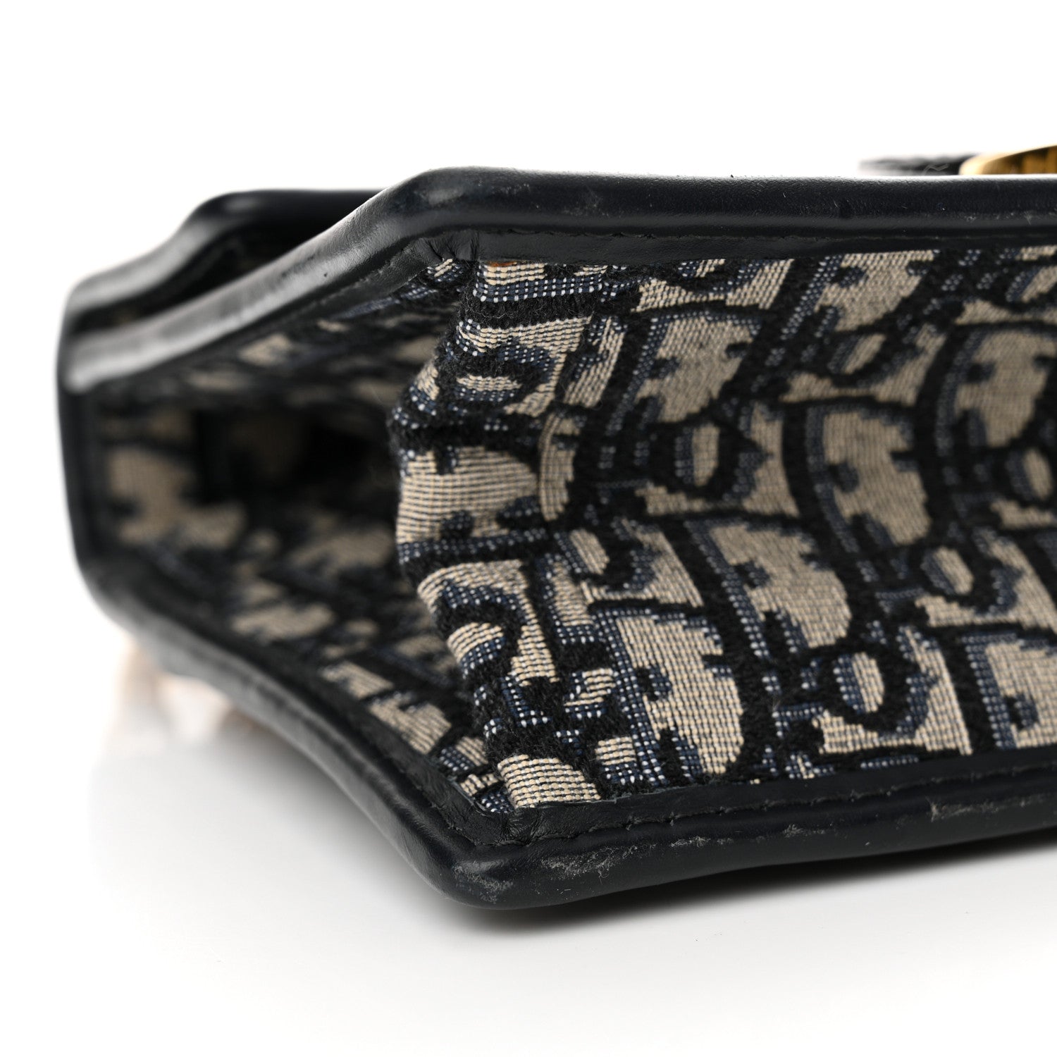 Christian Dior Oblique 30 Montaigne Chain Flap Bag Blue 9 of 13