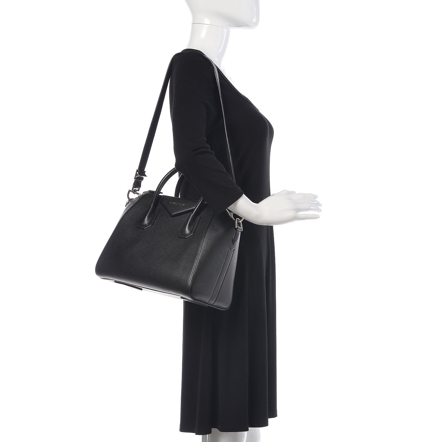 Sugar Goatskin Small Antigona Black