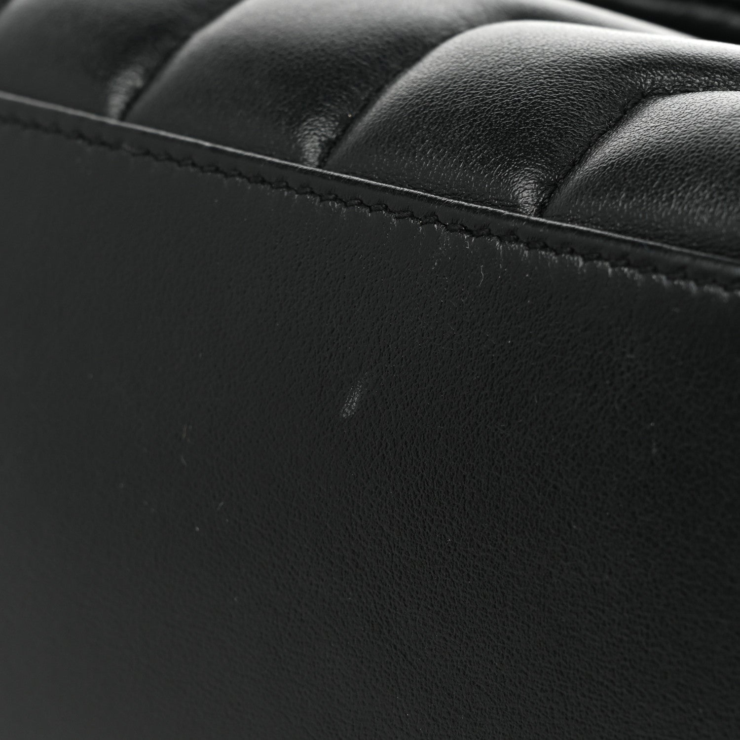 Saint Laurent Calfskin Y Quilted Monogram Small Loulou Chain Satchel Black 11 of 15