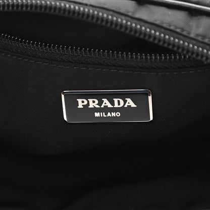 Prada Tessuto Nylon Studded Belt Bag Black White 6 of 10