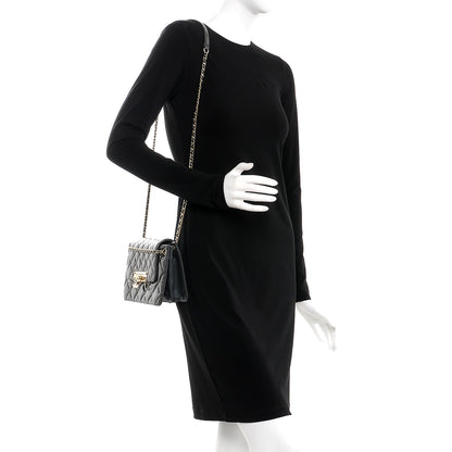 Chanel Patent Quilted Golden Class Accordion Flap Charcoal Grey 2 of 13
