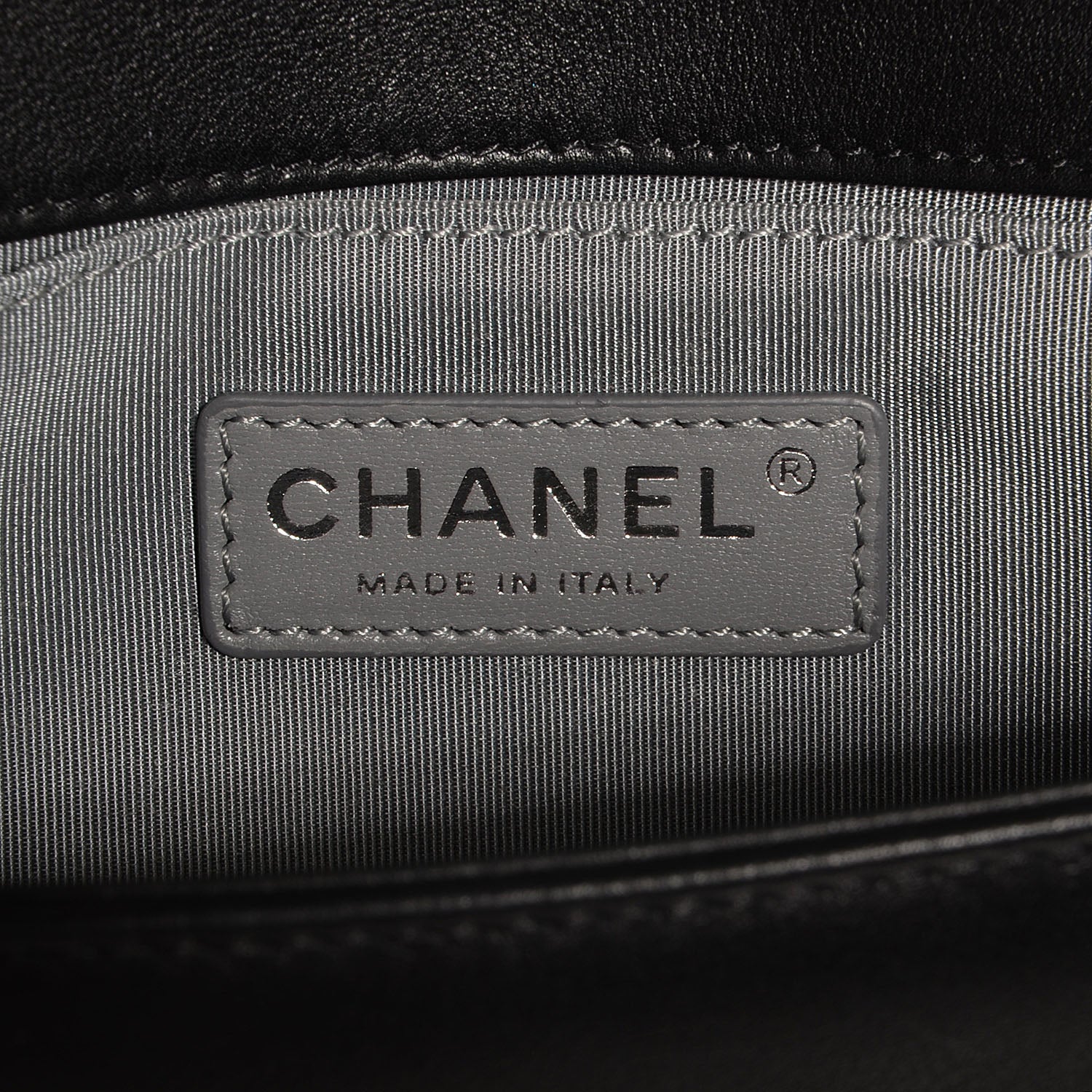 Chanel Calfskin Chevron Quilted Small Boy Flap Black 7 of 10